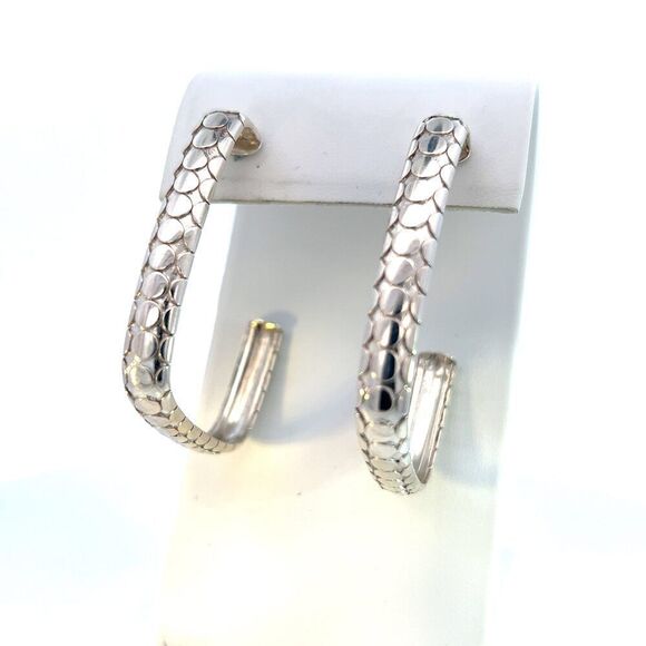 John Hardy Estate Dot Earrings Sterling Silver JH86 - Picture 4 of 7